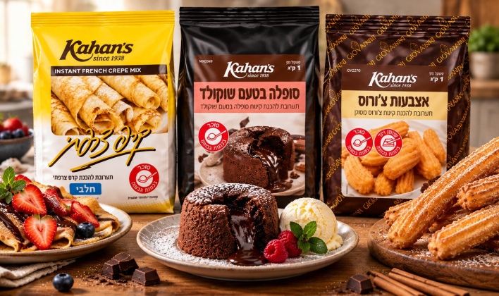 קינוחים מיוחדים עם Kahan's: סופלה שוקולד, קרפ צרפתי וצ'ורוס