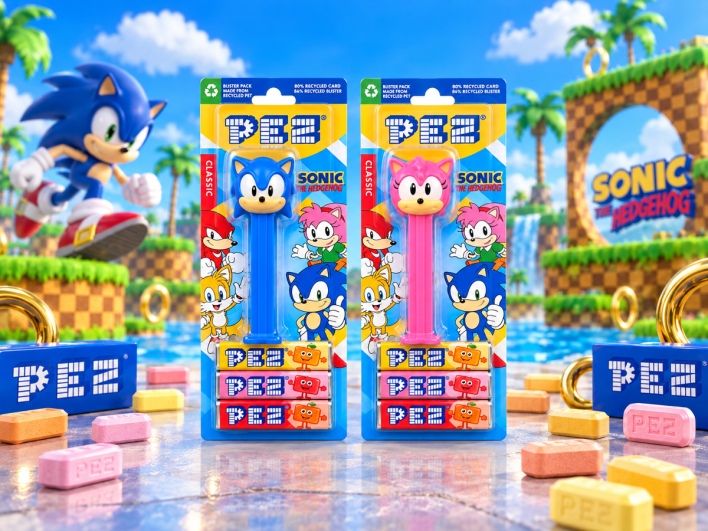 בשורה מתוקה לחובבי סוניק: מתקני PEZ חדשים בכחול ובוורוד