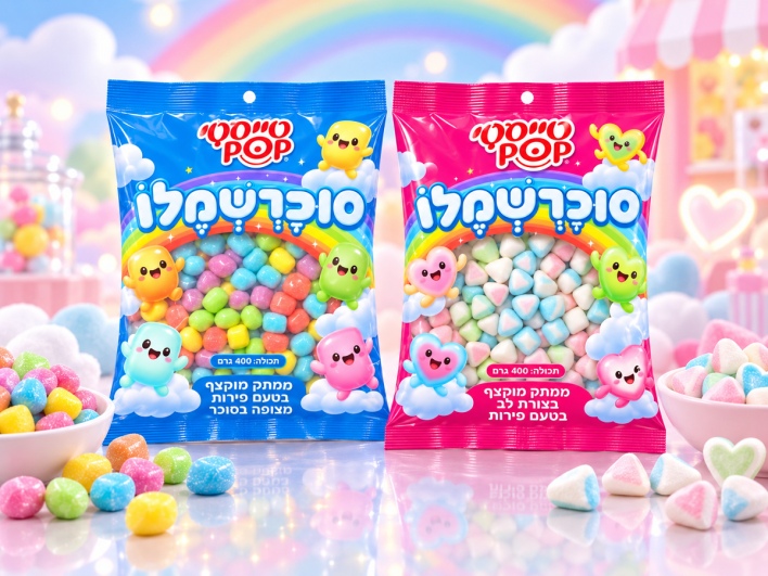 לבבות או קלאסי? מרשמלו מצופה של Tasty Pop בשתי גרסאות מתוקות