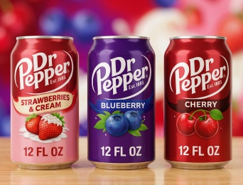 Dr Pepper בטעמים חדשים – תות קרם, דובדבן ואוכמניות ב-CandyMall