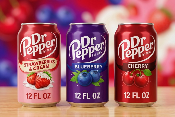 Dr Pepper בטעמים חדשים – תות קרם, דובדבן ואוכמניות ב-CandyMall