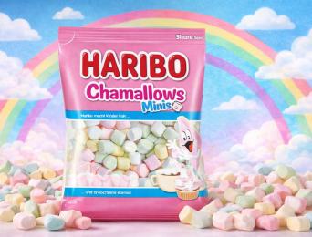 האריבו מיני מרשמלו – תוספת מתוקה ומפנקת למשקאות ולקינוחים