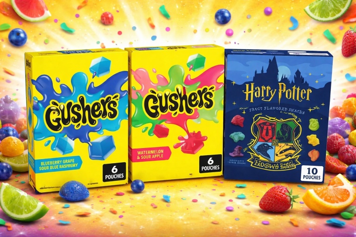 נשנושים קסומים ומתפוצצים בטעם – הארי פוטר ו-Gushers עכשיו ב-CandyMall 🪄🍇🍉