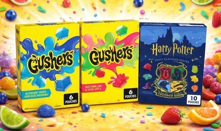 נשנושים קסומים ומתפוצצים בטעם – הארי פוטר ו-Gushers עכשיו ב-CandyMall 🪄🍇🍉