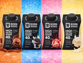 משקה חלבון Born Winner עם 40 גרם חלבון – ללא סוכר וללא לקטוז