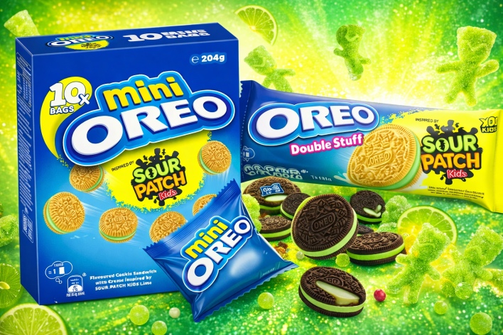 מיני אוראו בטעם Sour Patch Kids ליים – שילוב מפתיע של מתוק וחמצמץ ב-CandyMall