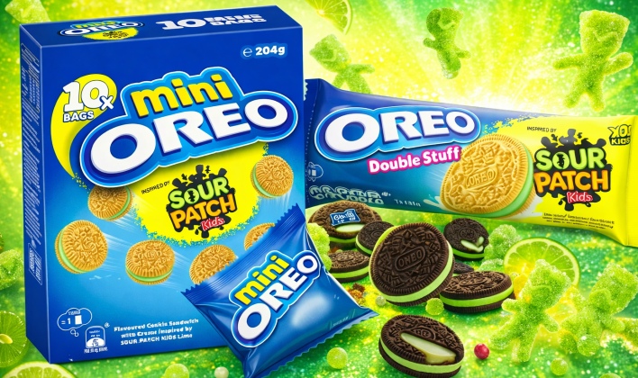 מיני אוראו בטעם Sour Patch Kids ליים – שילוב מפתיע של מתוק וחמצמץ ב-CandyMall