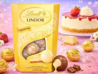 לינדור לינדט בטעם עוגת גבינה – פרליני שוקולד חלב מפנקים ב-CandyMall
