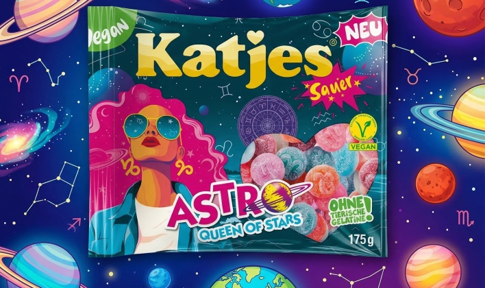 Katjes Astro Queen of Stars – גומי חמוץ טבעוני חדש ב-CandyMall