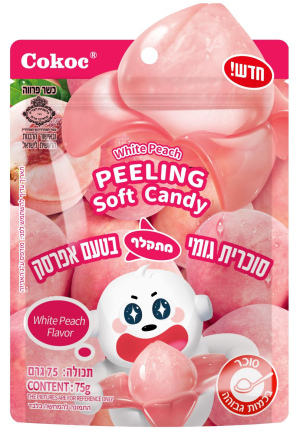 סוכריות גומי מתקלף בטעם אפרסק 75g