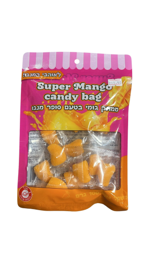 גומי מתקלף סופר מנגו 100g Super Mango Candy Bag