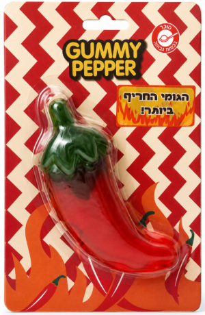 טרנד גומי ענק , חריף אש בצורת פלפל אדום