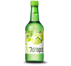 7Drops – משקה סוג'ו קוריאני בטעם ענבים ירוקים 360ml