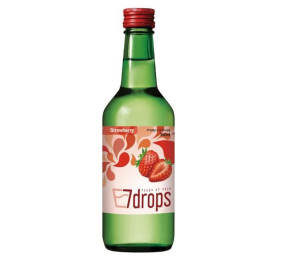 7Drops – משקה סוג'ו קוריאני בטעם תות 360ml