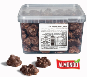 בוטנים קלסטר בשוקולד חלב בד