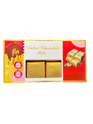 FOX שוקולד לבן דובאי במילוי קדאיף ופיסטוק – 170 גרם