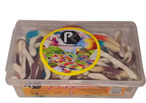 PK גומי ג'לי נחשים צבעוניים - מארז משפחתי 1080g - צבעוני