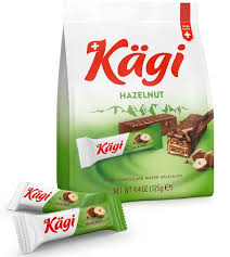 וופל קאגי במילוי קרם אגוזי לוז  בציפוי שוקולד חלב  - 125g