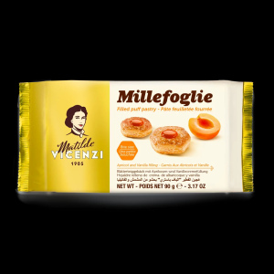 עוגיות מבצק עלים עם מילוי משמש וניל 90g