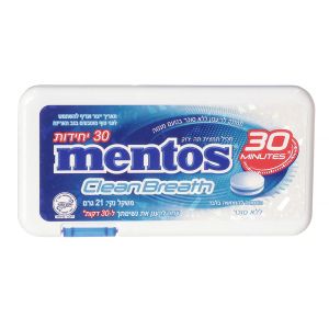 סוכריות מנטוס ללא סוכר בטעם מנטה 21g