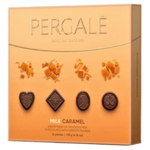 בונ' פרליני שוקולד חלב וקרמל 113g  - PERGALE