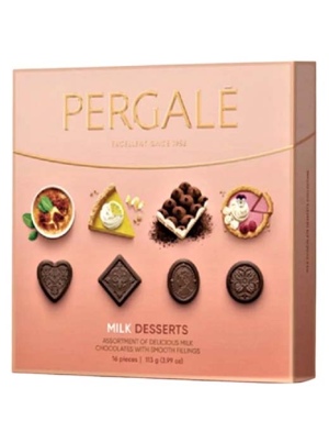 בונ' פרליני שוקולד חלב ממולאים במגוון טעמים 113g  - PERGALE