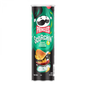 Pringles – צ'יפס בטעם שמנת חמוצה ובצל ירוק 156g