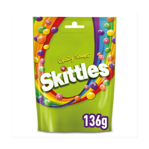Skittles סקיטלס חמוץ בטעם פירות 136g