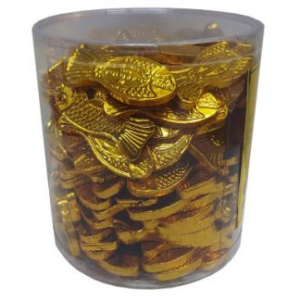 תנתה דגים משוקולד זהב חלבי 1 ק