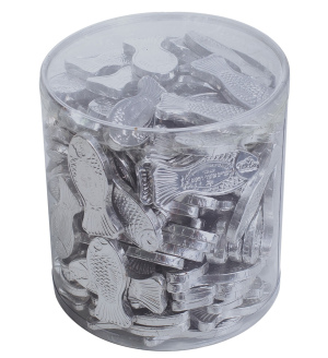 תנתה דגים משוקולד כסף פרווה 1 ק