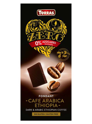 Torras - שוקולד מריר 72% בטעם קפה ללא סוכר 100g