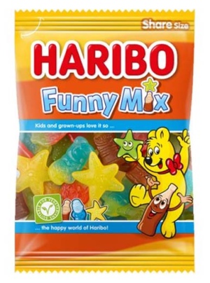 Haribo - האריבו פאני בצורות שונות 185g טבעוני
