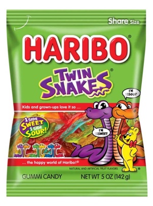 Haribo - האריבו נחשים תאומים 154 גרם