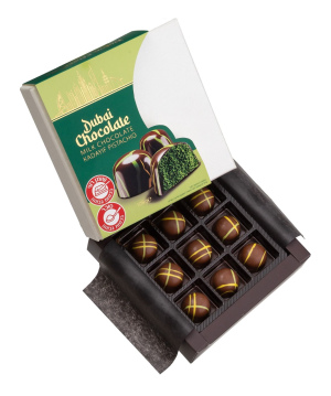 בונבוניירה שוקולד דובאי חלב ממולא פיסטוק וקדאיף 108 גרם