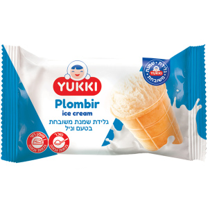 גלידה משובחת בטעם וניל בגביע 75 גרם YUKKI