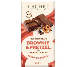 Cachet שוקולד חלב בלגי בראוניז ובייגלה - 180 גרם