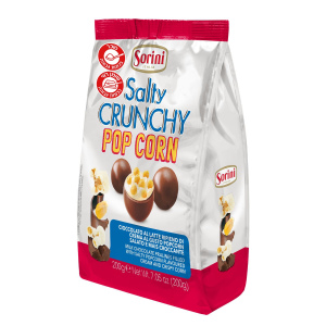 Sorini - סוריני שוקולד חלב ממולא קרם בטעם פופקורן 200g