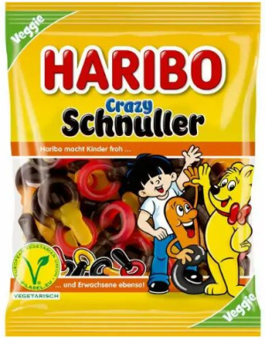 Haribo - האריבו גומי בצורת מוצץ בטעמי פירות וליקריץ 175 גרם
