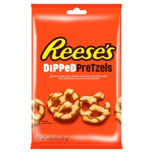 Reese's  ריסס פרצל בייגלה מצופה חמאת בוטנים ושוקולד 120 גרם