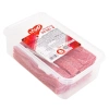 שמחה - שטיחי גומי חמוץ מתוק בטעם תות 1 KG צבעי אדום