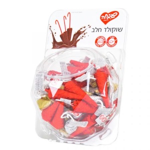 שמחה זה אנחנו - שוקולד חלב מטריה על מקל 60 יח' 840g