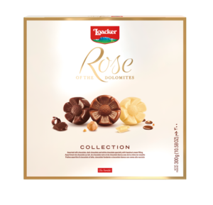 בונבוניירה לואקר שוקולד חלב, מריר ולבן  ROSE 150g