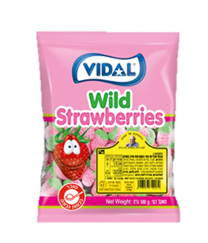 וידאל - גומי תות קטן מסוכר 500g