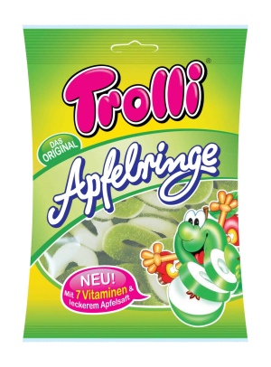 Trolli - טרולי תפוח מצופה סוכר 200g ללא גלוטן