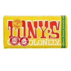 TONY'S - טוני טבלת שוקולד חלב עם שקדים ודבש 180g