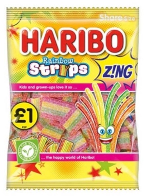 Haribo - האריבו סטריפס טבעוני , 130G
