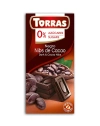 Torras - שוקולד מריר עם שביבי קקאו ללא סוכר 75g