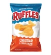 ראפלס צ'יפס בטעם צ'דר ושמנת חמוצה - 184 גרם
