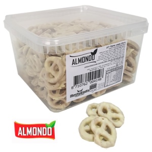 בתפזורת בייגלה בשוקולד חלב לבן 100g