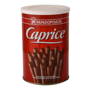 גליליות קפריס במילוי קרם אגוזי לוז 400 g